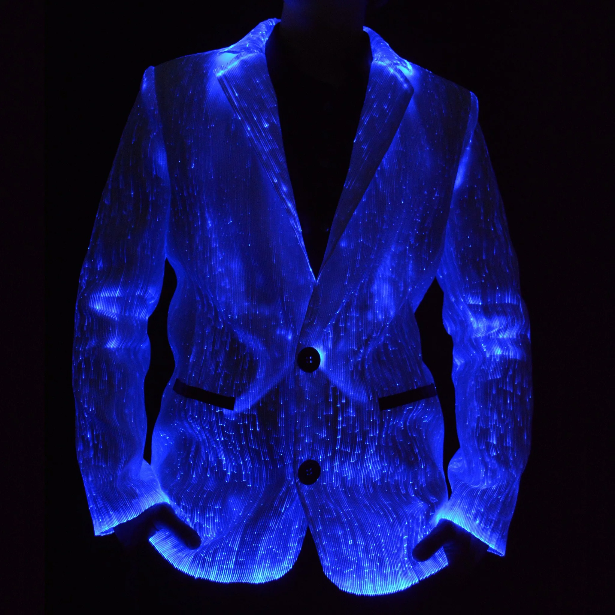 Sound Activated LED Light Up Fiber Optic Jackets - Bluetooth - Image 6