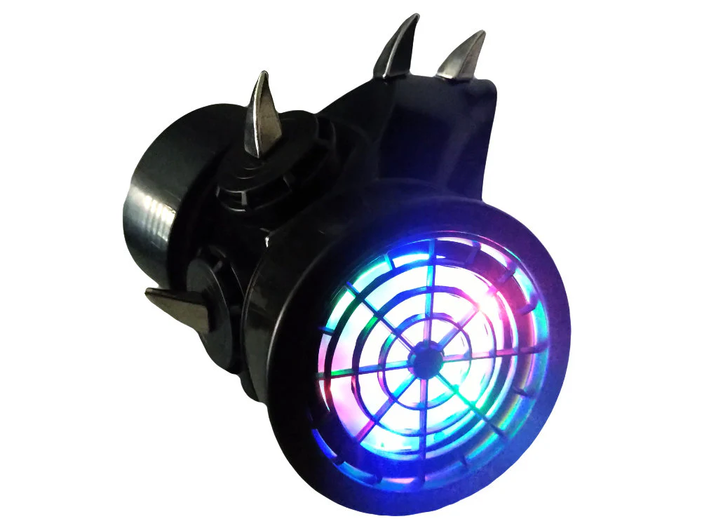 Light Up LED Curved Spike Gas Mask - Image 4
