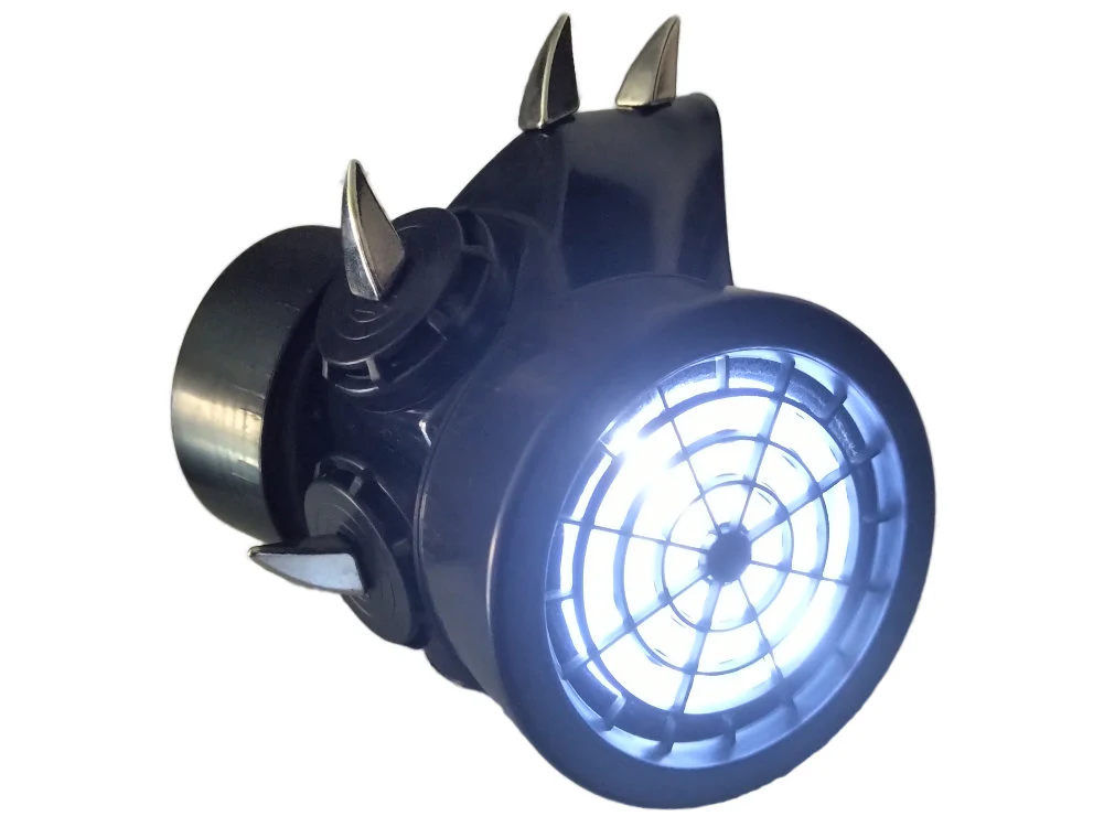Light Up LED Curved Spike Gas Mask - Image 5
